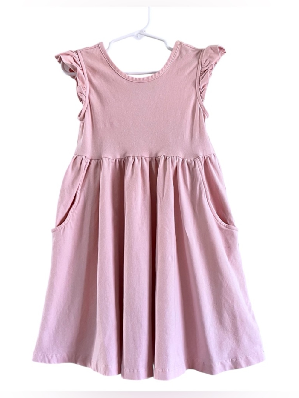 Hanna Andersson Pink Ruffle Sleeve Dress